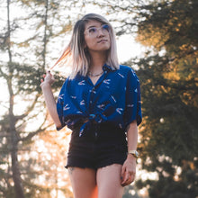 Load image into Gallery viewer, White Bunny Candy Button Up