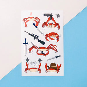 Crabby Sticker Sheet