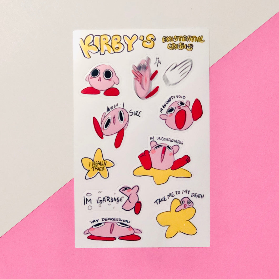 Korby Sticker Sheet: Existential Crisis