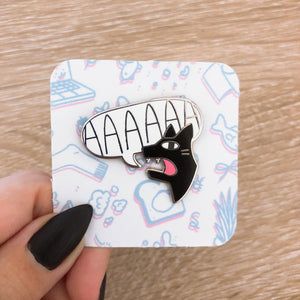 AAAAA Screaming Cat Hard Enamel Pin