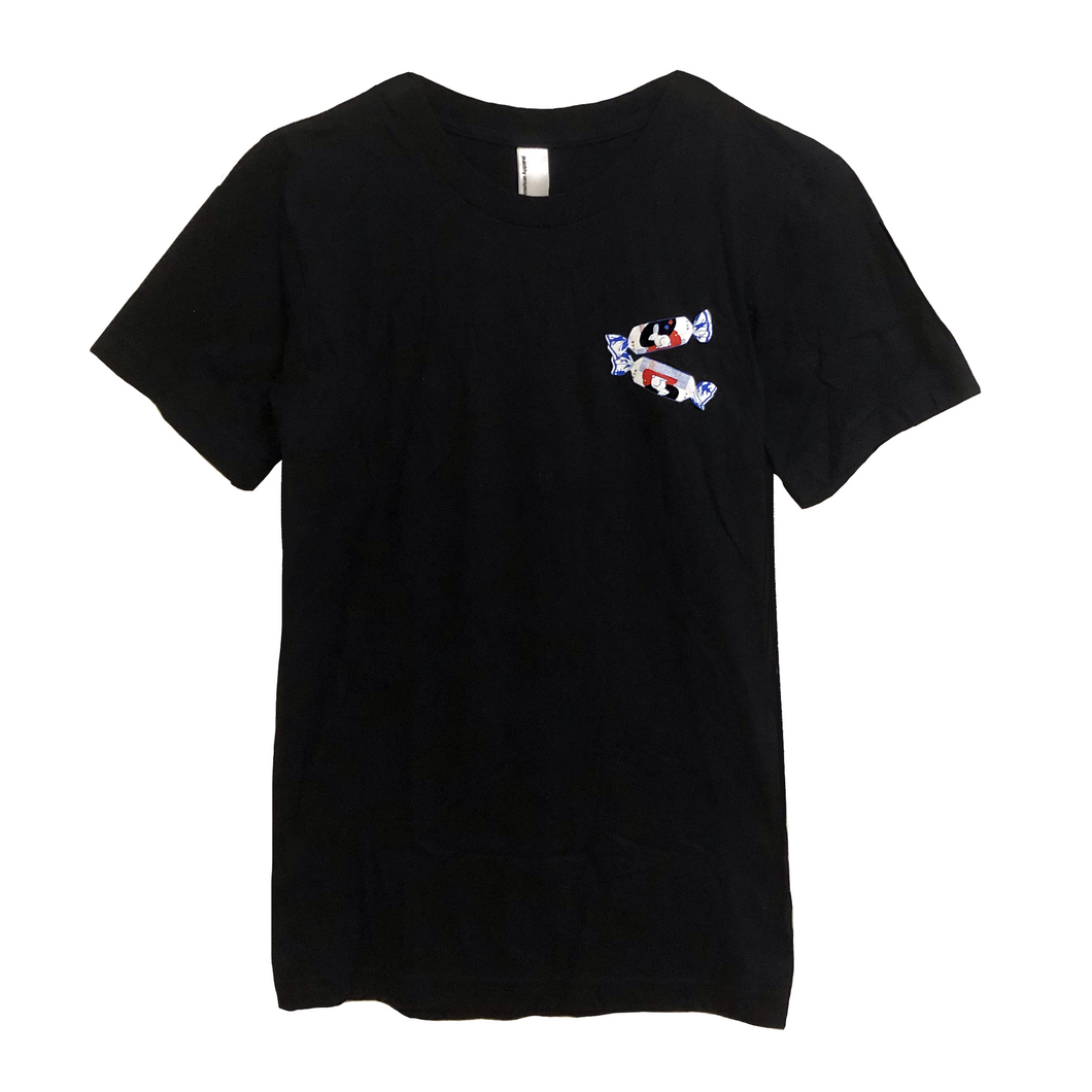 White Bunny Candy Black Tee